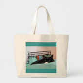 Lounging Lucy CB Grote Tote Bag (Voorkant)