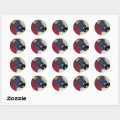 Lounging Lucy Ronde Sticker (Vel)