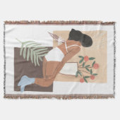 Lounging Woman Deken (Voorkant)