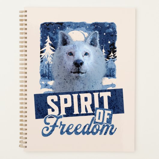 Loup Arctique Esprit de liberté Création faunique (Devant)