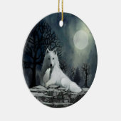 Loup blanc avec ornement de la Coupe (Droite)