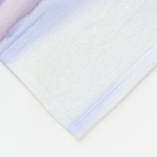 Loup blanc en hiver | Couverture rose (Coin)