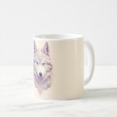 Loup blanc - Mug (Devant droit)