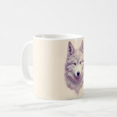 Loup blanc - Mug (Devant gauche)