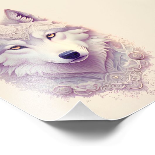 Loup blanc - Poster (Coin)