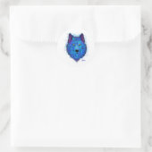 Loup bleu - Stickers Enveloppe (Sac)