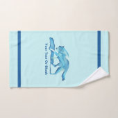 Loup Bleu Sur Neige (Serviette à main)