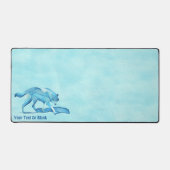 Loup Bleu Sur Neige (Recto)