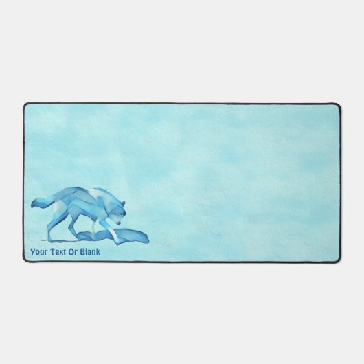 Loup Bleu Sur Neige (Recto)