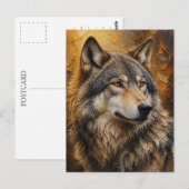Loup. Carte postale (Devant / Derrière)
