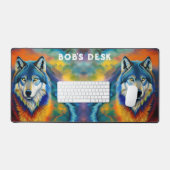 Loup coloré et ciel (Clavier et souris)