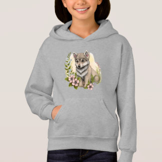 Loup Coupe Dans Un Sweatshirt De Filles De Pré