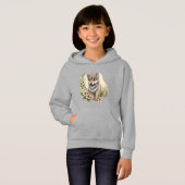 Loup Coupe Dans Un Sweatshirt De Filles De Pré (Devant entier)