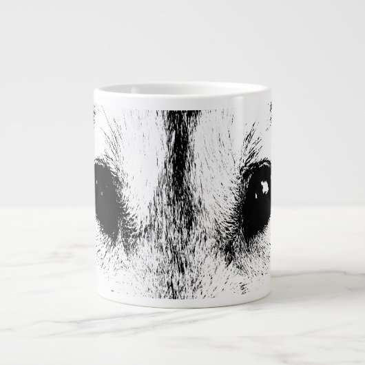 Loup Coupe de café Mug Chien sauvage Coupes Jumbo  (Devant)
