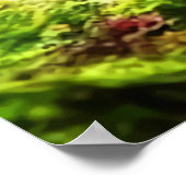 loup dans la forêt verte | AI Art Poster (Coin)