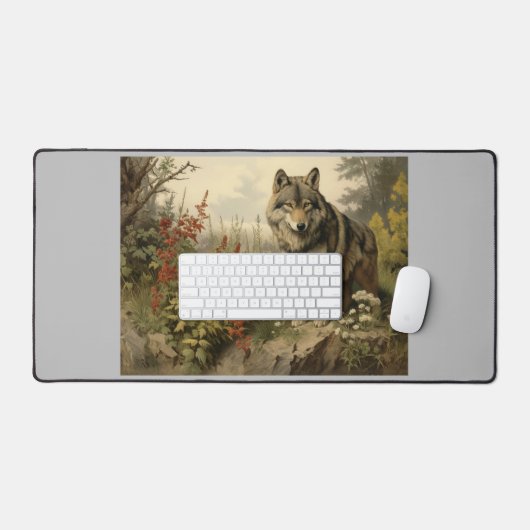 Loup Dans Le Mat De Glen Desk (Clavier et souris)