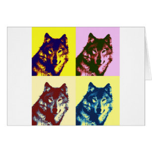 Loup d'art pop