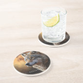 Loup de Dessous de verre de grès de Yellowstone (Côté)