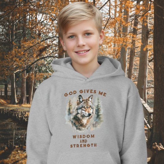 Loup de force enfant chrétien