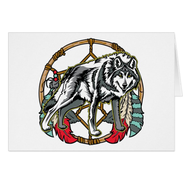 Loup Dreamcatcher (Devant horizontal)