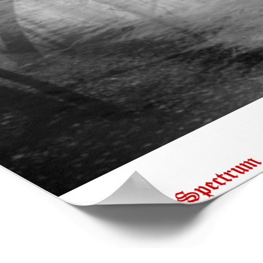 Loup en forêt Poster DarkSpectrum original (Coin)