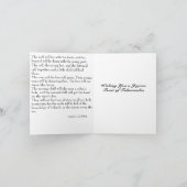 Loup et agneau : Carte de fête des Tabernacles (Intérieur)