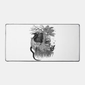 Loup et corbeau avec crâne (Recto)