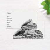 Loup et corbeau - Design noir et blanc (Bureau)