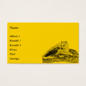 Loup et corbeau - Design noir et jaune (Devant)