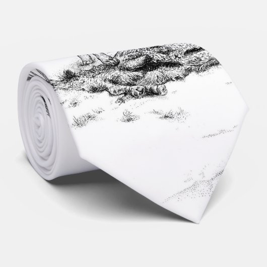 Loup et cravate de Ravens (Roulé)