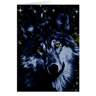 Loup et étoiles