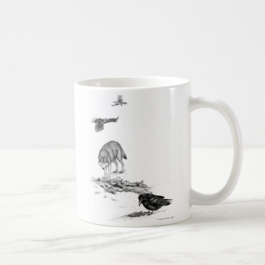 Loup et tasse de Ravens (Droite)