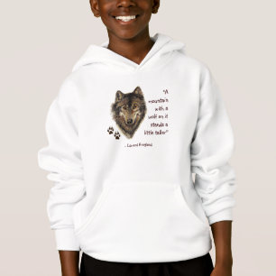 Loup et traces avec citation, faune, animal