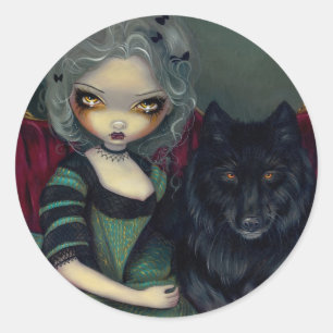 "Loup-Garou : " Autocollant Noir