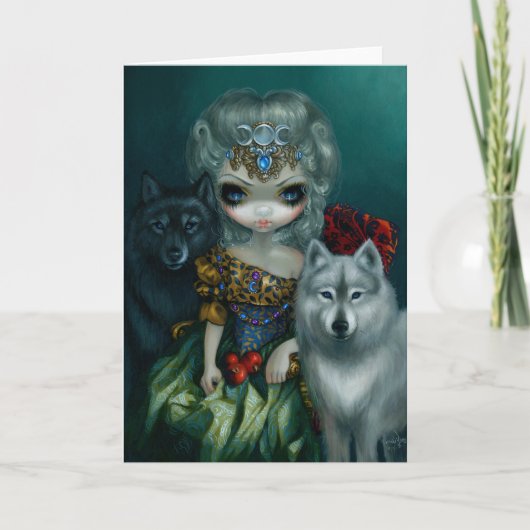 "Loup-Garou : Carte de voeux de grand Prêtresse (Devant)