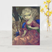 "Loup-Garou : Carte de voeux de L'Aube" (Fleur jaune)