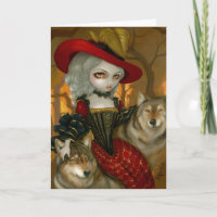 Loup-Garou: d'Automne Wenskaart