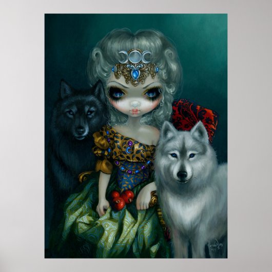 Loup-Garou La Grande Prêtresse ART PRINT Wolf (Voorkant)