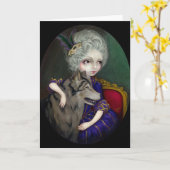 "Loup-Garou : Le Portrait" Carte de voeux (Fleur jaune)