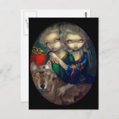 "Loup-Garou:  Les Jumeaux" Briefkaart (Voorkant / Achterkant)