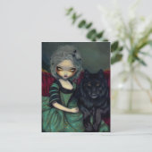 "Loup-Garou: zwart" Postcard Briefkaart (Staand voorkant)