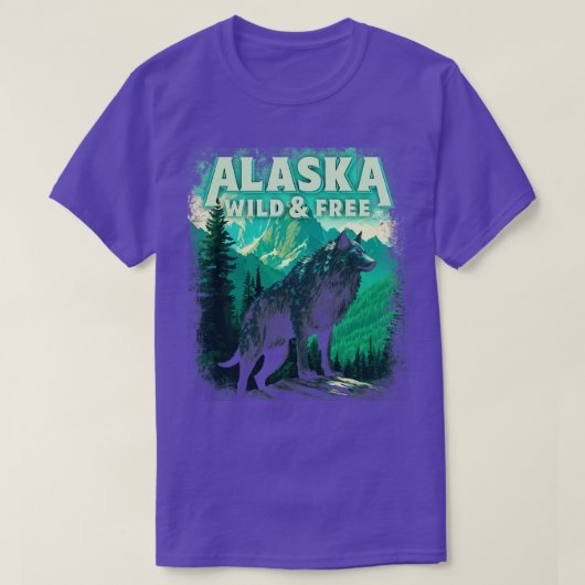 Loup gris de l'Alaska TShirt (Design devant)
