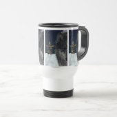 Loup gris et inukshuk Boire de la Mug (Devant droit)