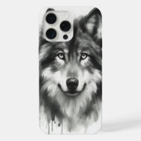 Loup gris majestueux aquarelle époustouflante faun