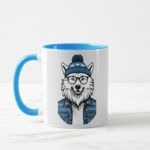 Loup Hivernal Stylisé Mok