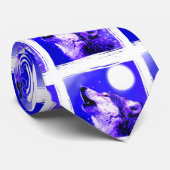 Loup hurlant - Cravates de nuit et de lune (Roulé)