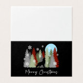 Loup hurlant dans les arbres de Noël joyeux de la  (Outside Unfolded)