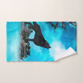 Loup impressionnant (Serviette à main)