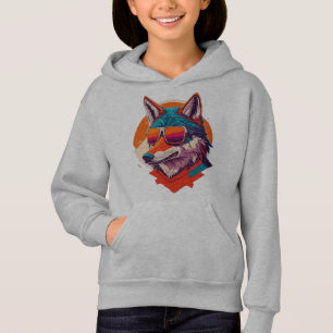 LOUP MIGNON PORTANT DES LUNETTES DE SOLEIL.
