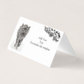 Loup noir en colère dans la neige, hiver sauvage (Back)